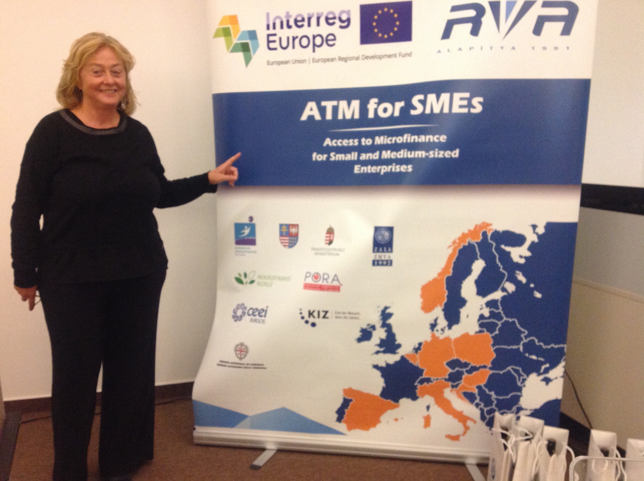 Presentation of the Master Microcredits, Human Rights and Development Cooperation at the annual conference of the ATM for SMEs Project in Hungary